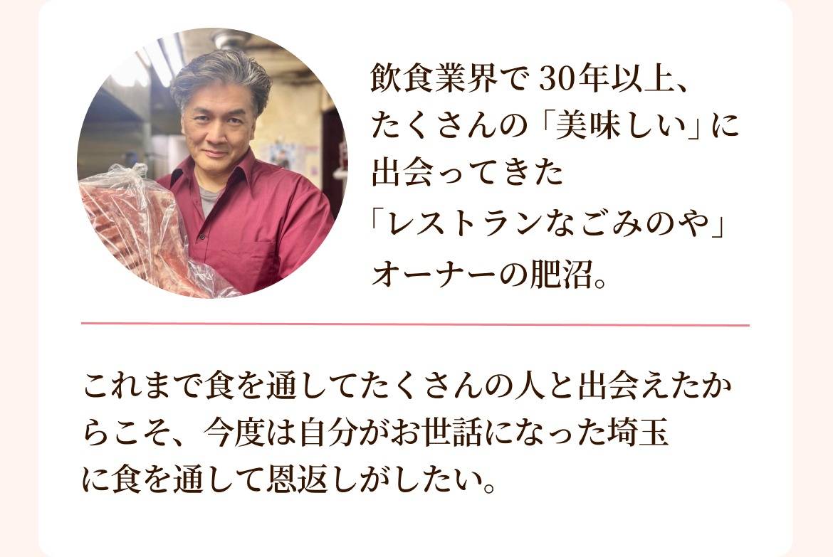 咲いたまブランドについて。埼玉の美味しい食材や特産品の魅力を食を通して届けたいという想いから生まれたブランド